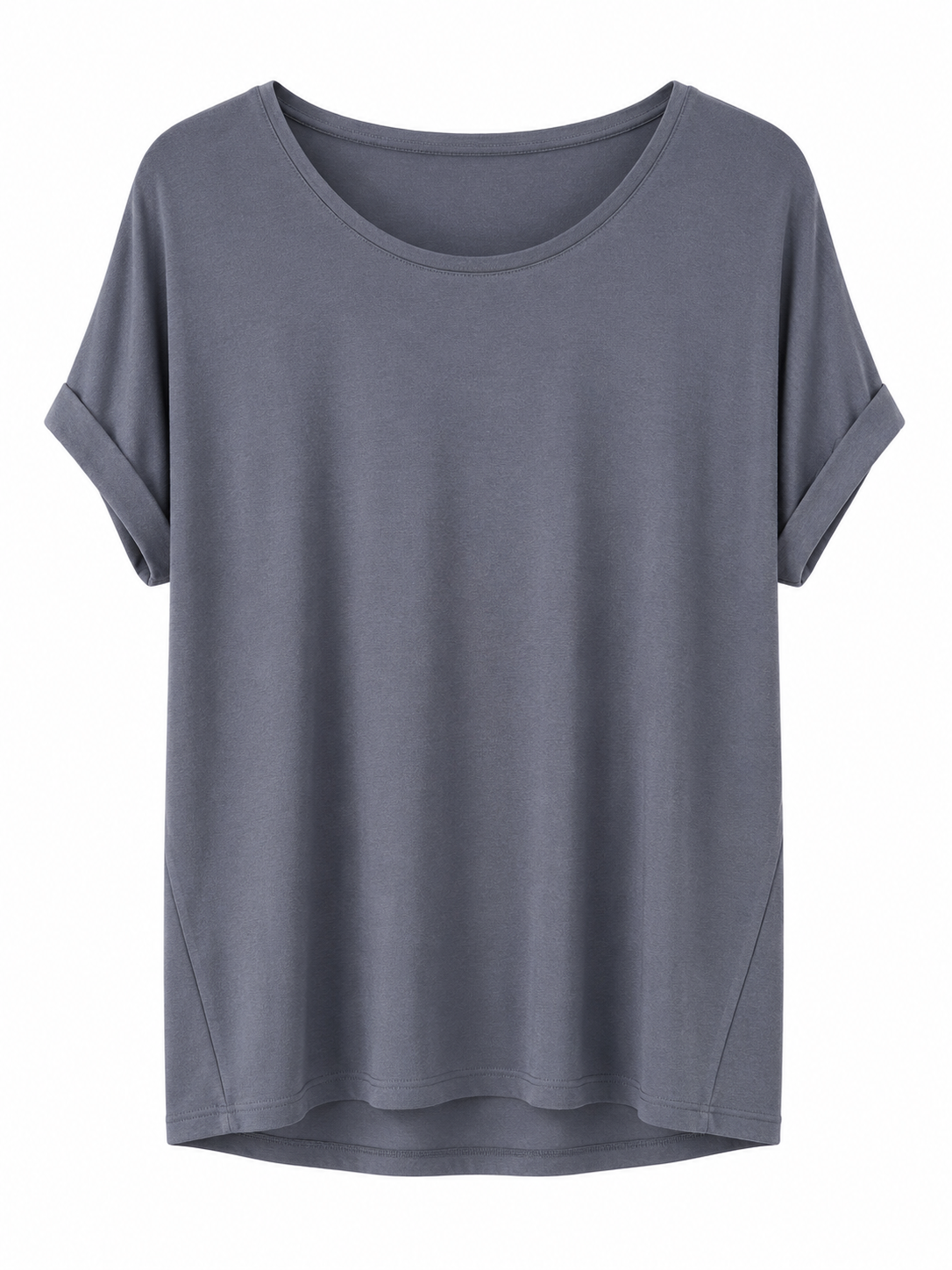 Kolsuz Bisiklet Yaka Tshirt ANTRASİT