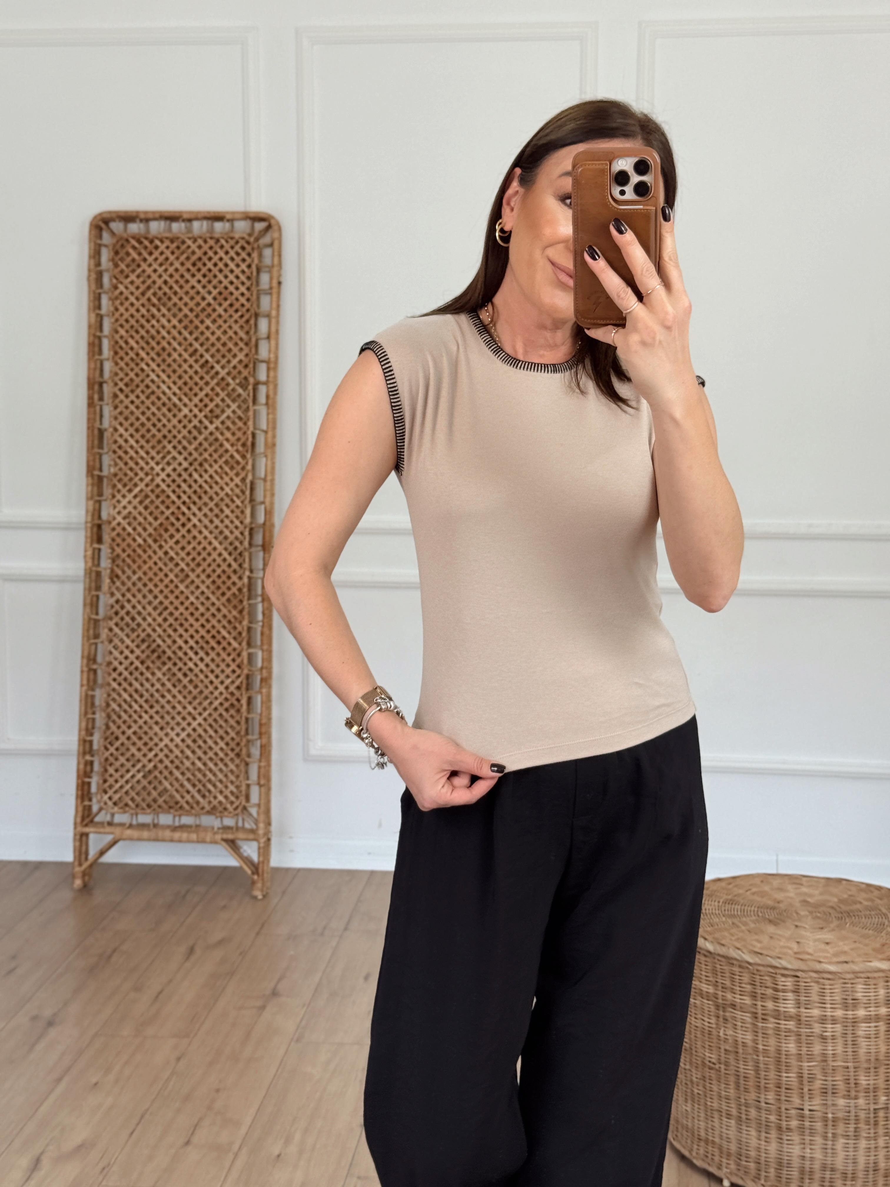 Kolsuz Çoban Dikiş Body BEJ