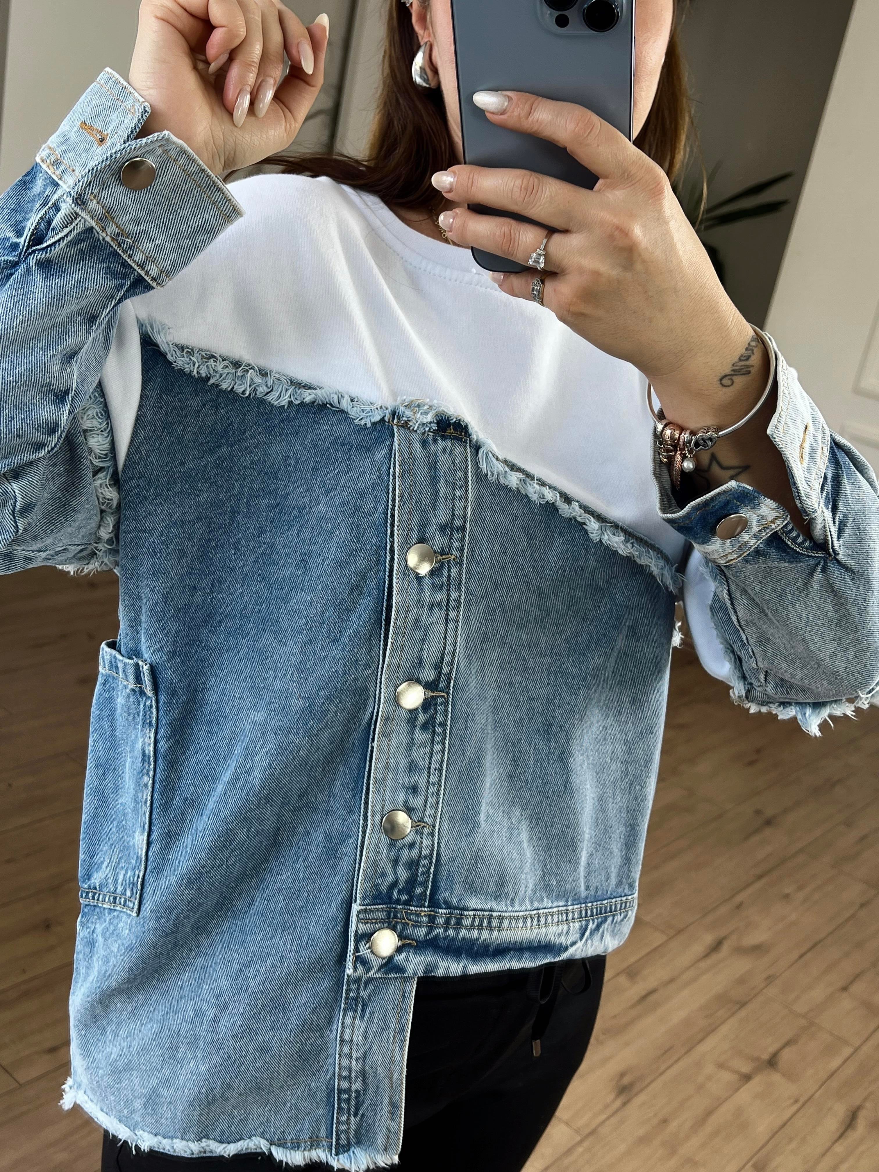 Kot Detaylı Tasarım Sweat BEYAZ