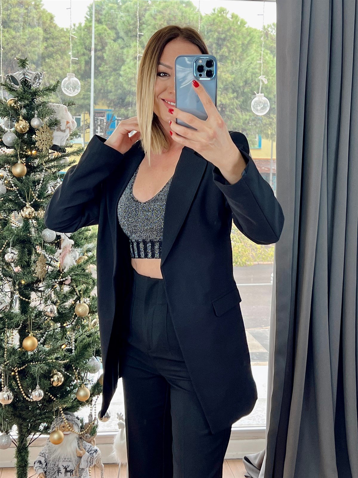 Kuşaklı Blazer Ceket