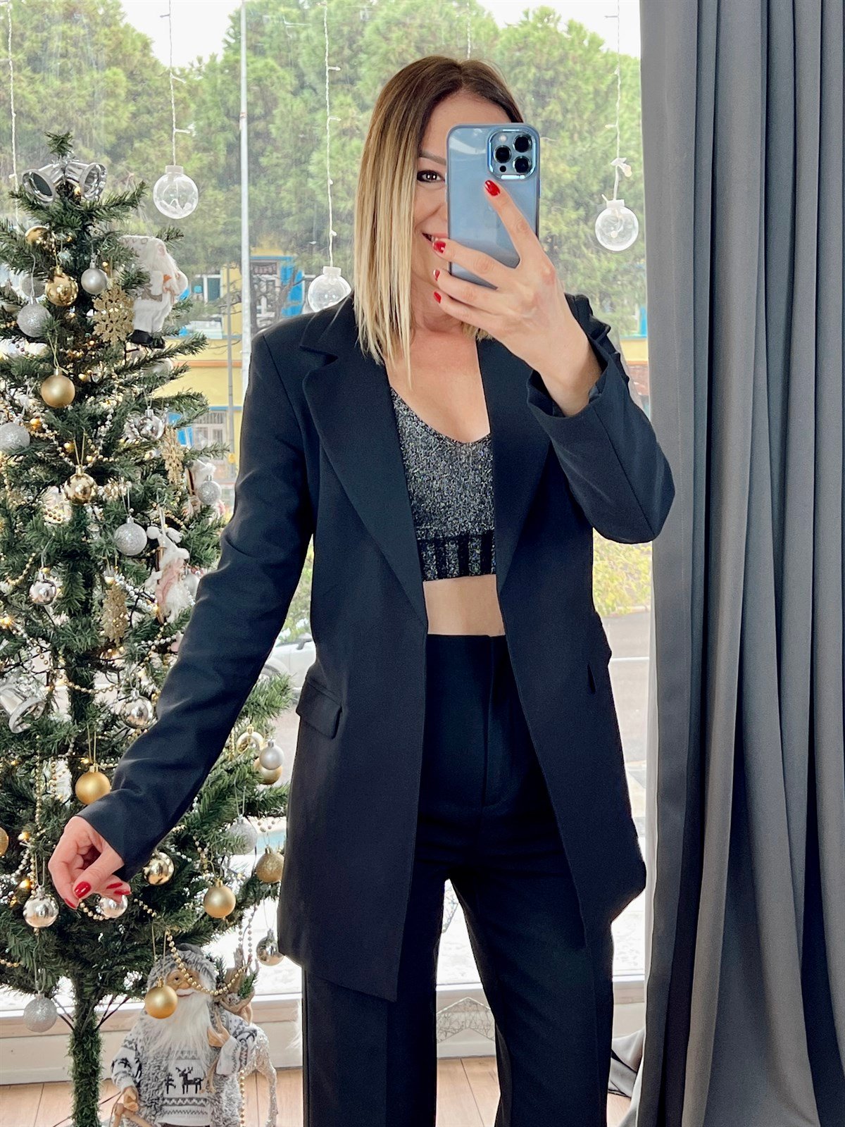 Kuşaklı Blazer Ceket