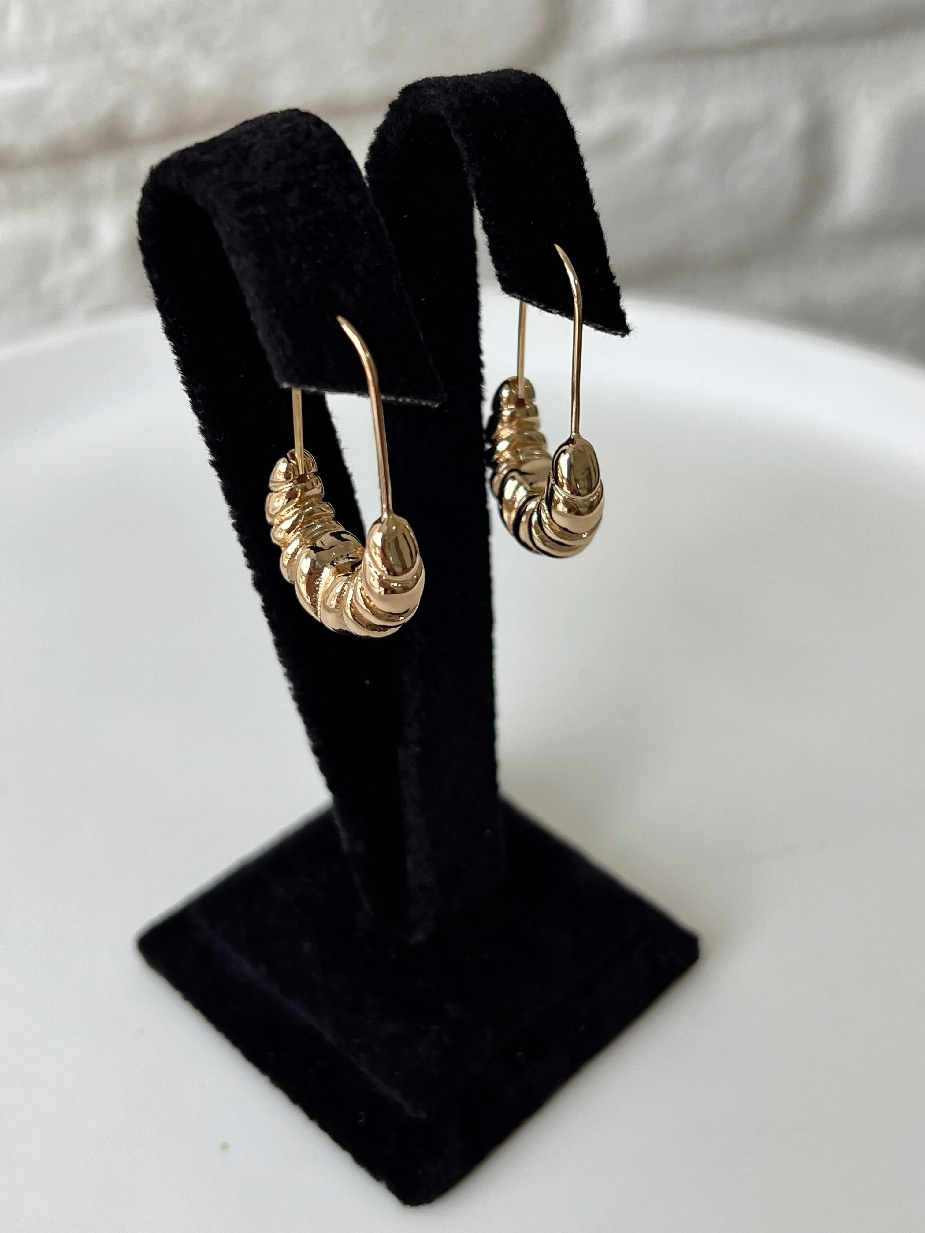 Mini Midye Tasarım Küpe GOLD