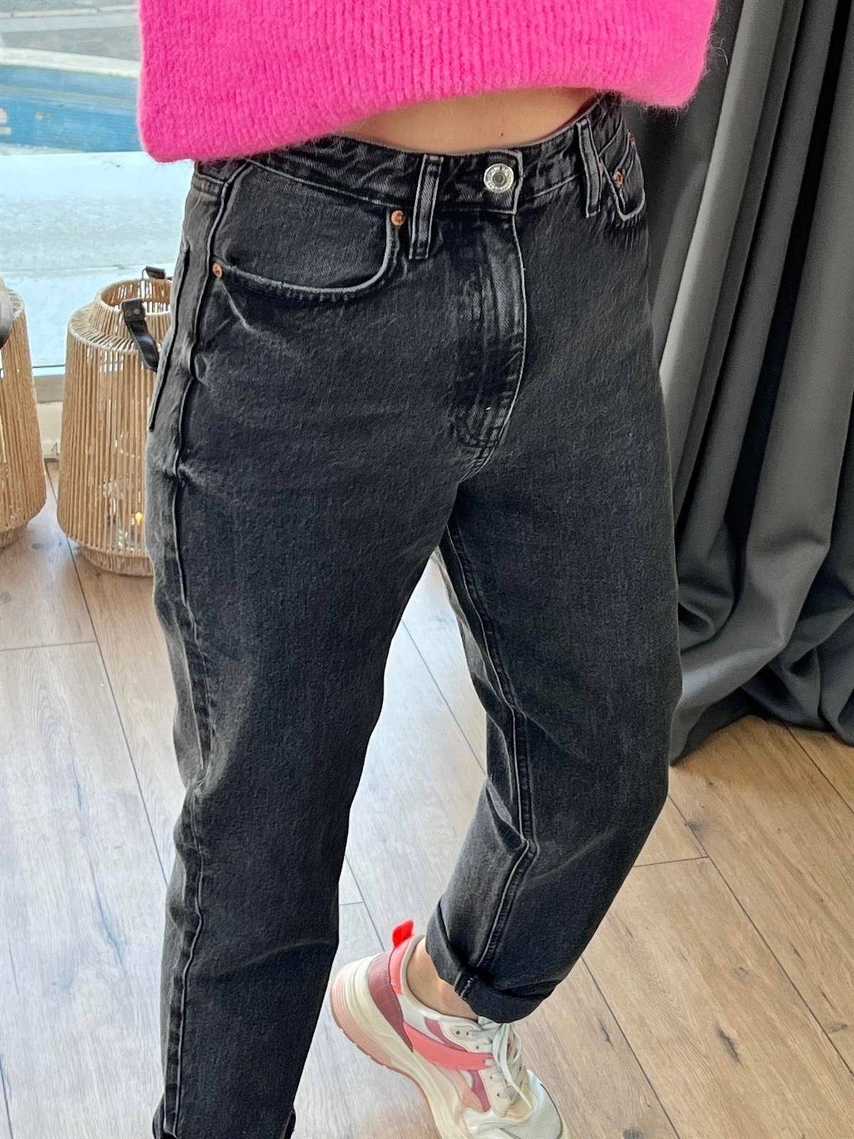 MOM FIT JEAN ANTRESİT