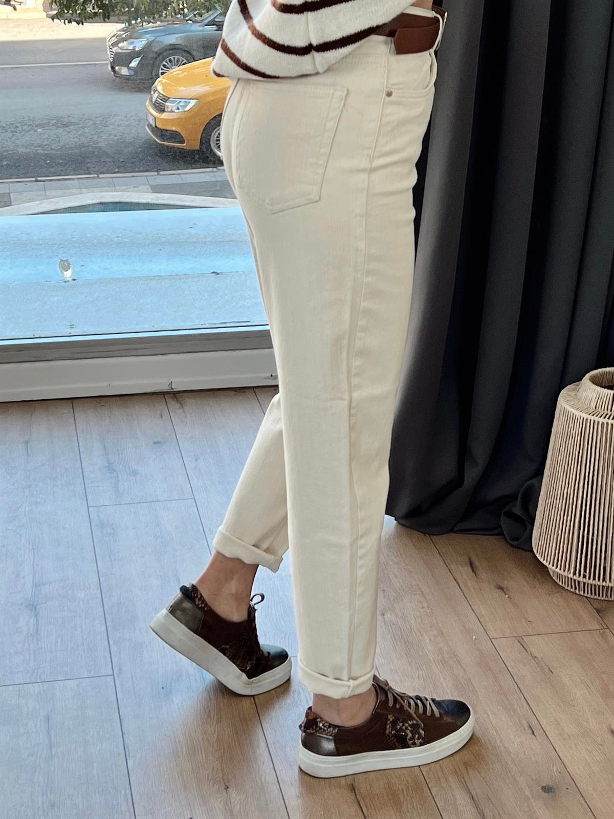 NATURAL MOM FİT BEJ