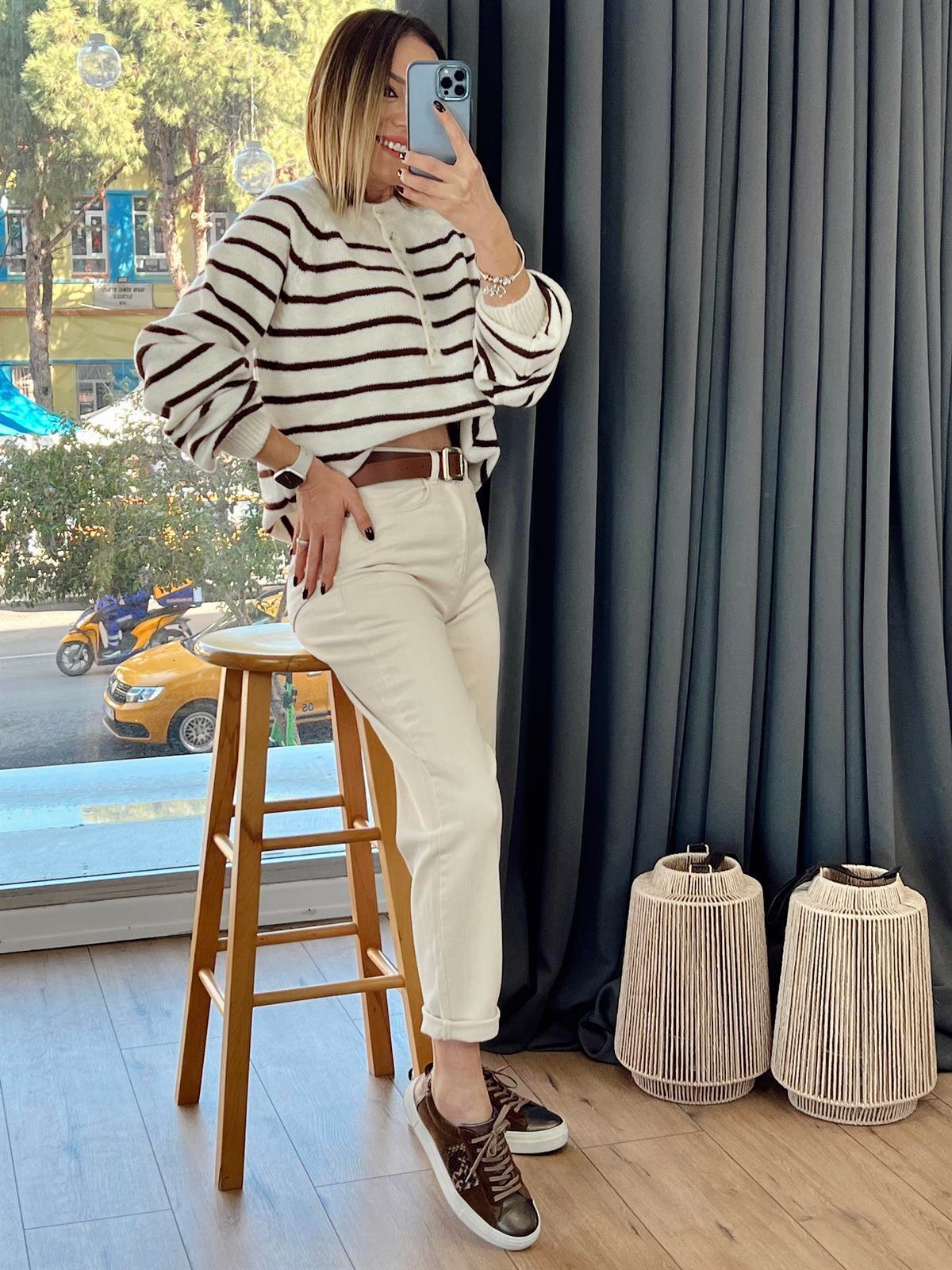 NATURAL MOM FİT BEJ