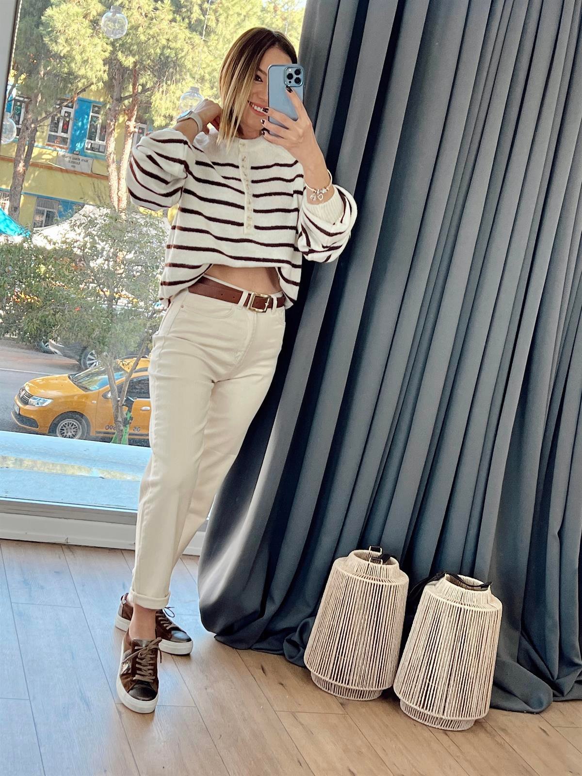 NATURAL MOM FİT BEJ
