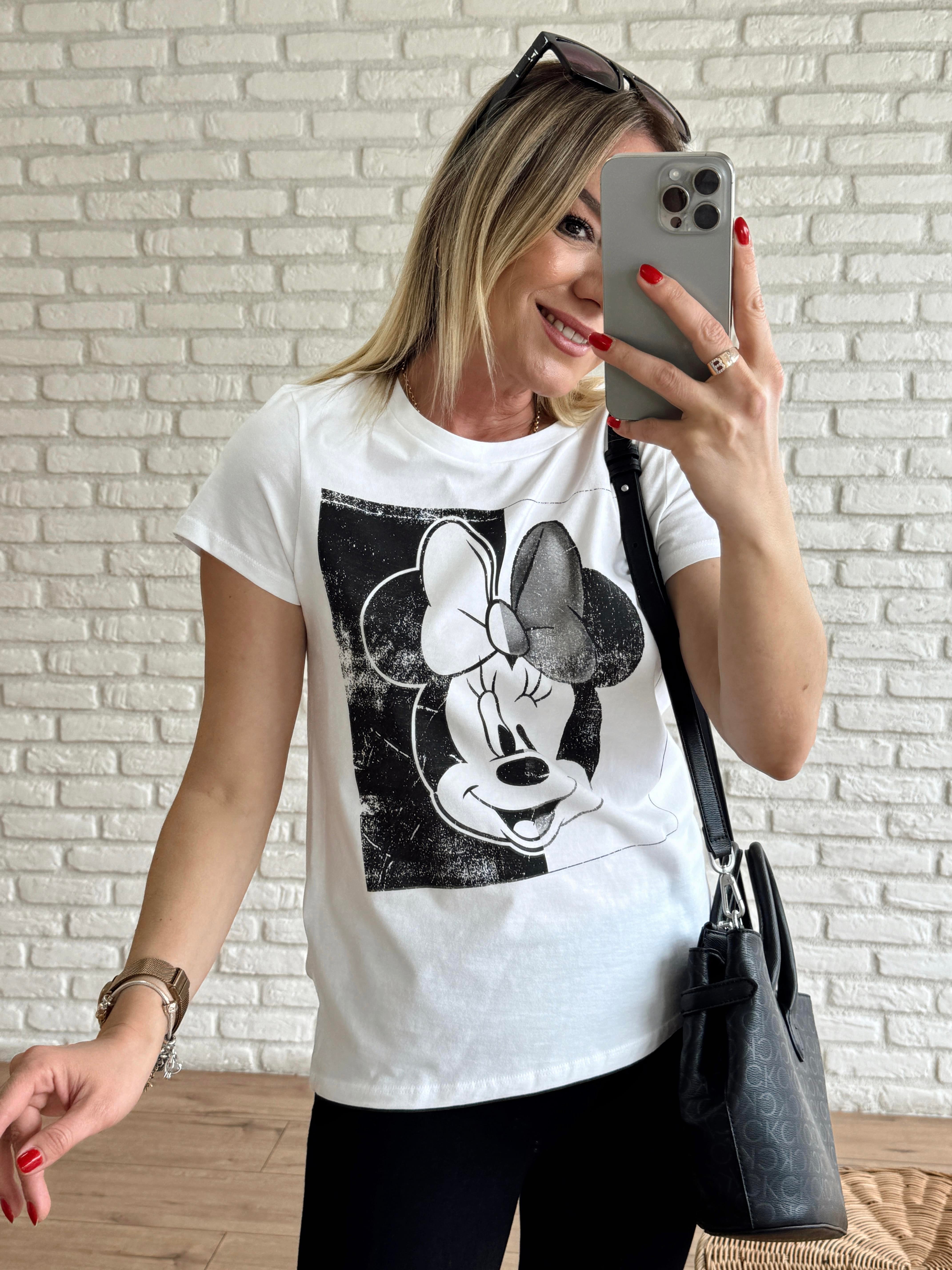 Orj Marka Baskılı Tshirt BEYAZ