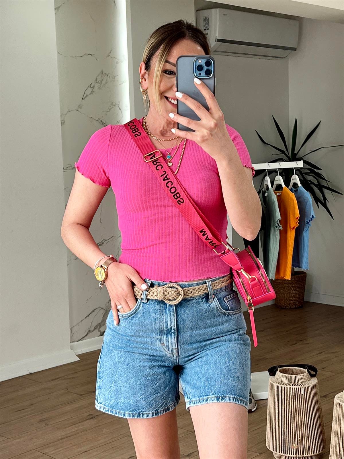Orj Marka Fitilli Kaşkorse Body FUSYA