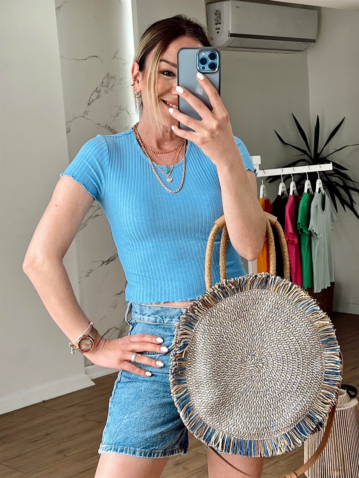 Orj Marka Fitilli Kaşkorse Body MAVİ