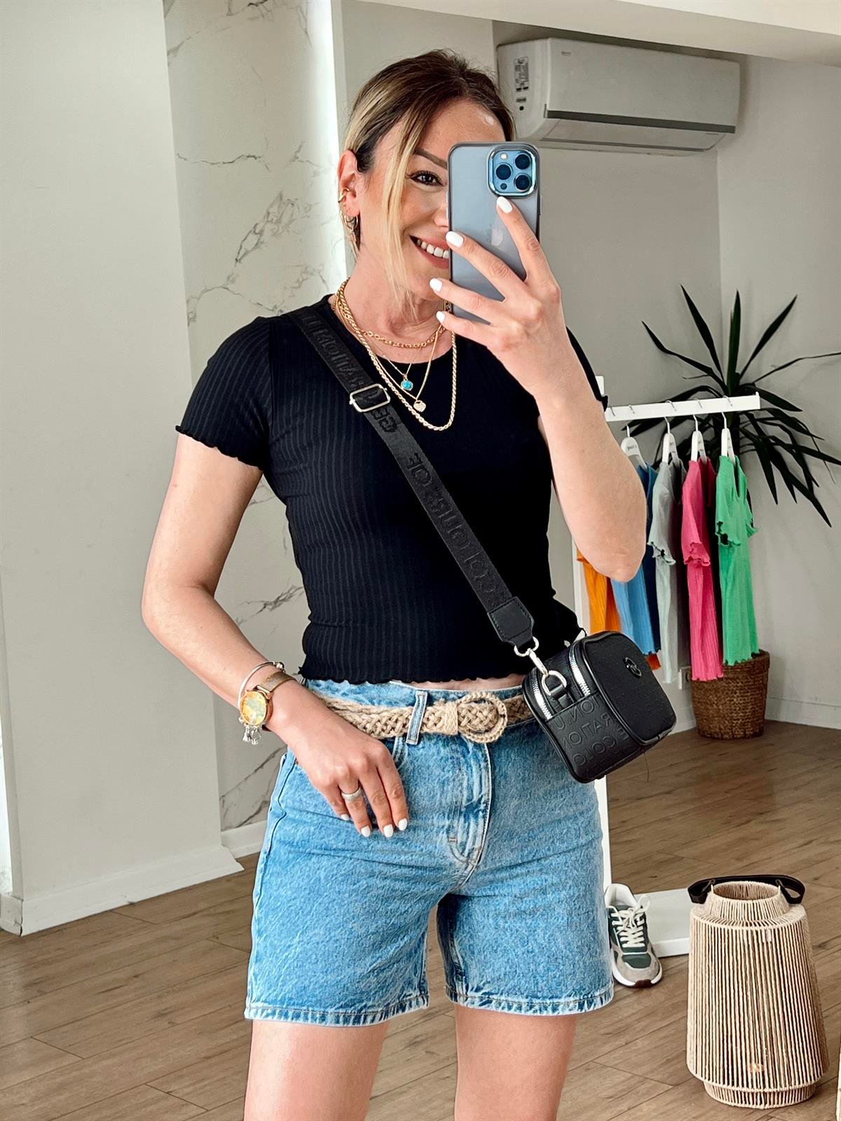 Orj Marka Fitilli Kaşkorse Body SİYAH