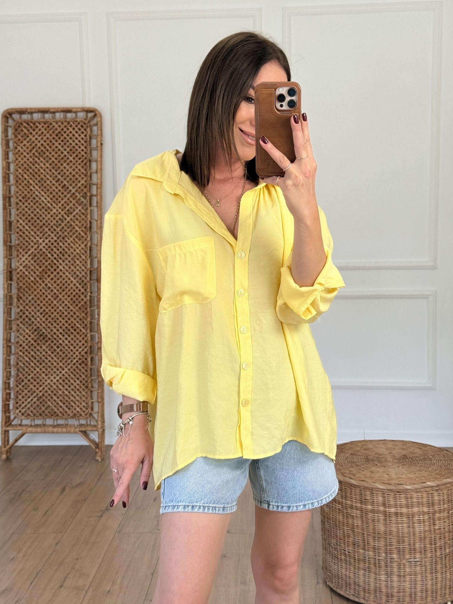Oversize Salaş Gömlek SARI