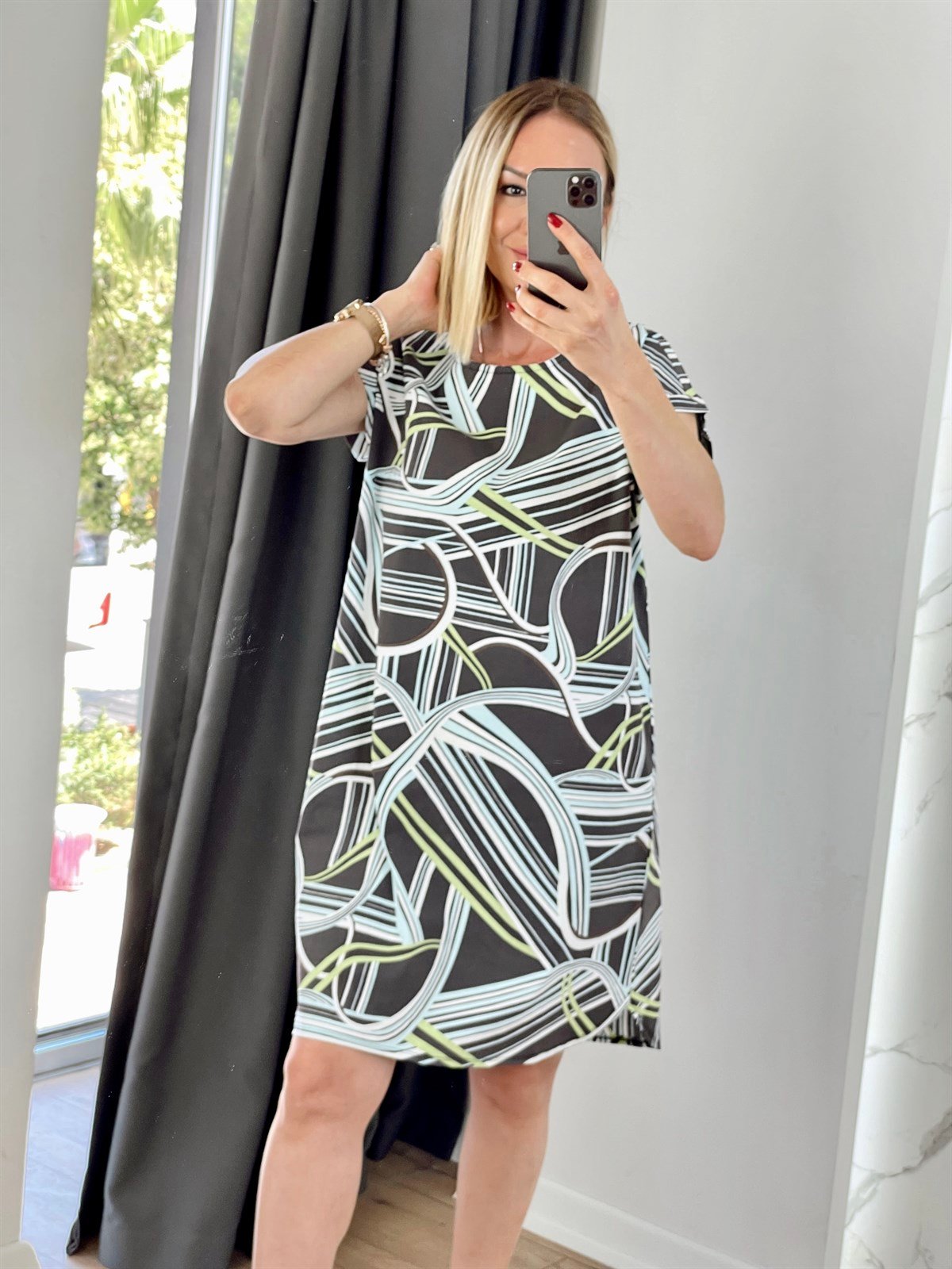 Poplin Elbise Kahve