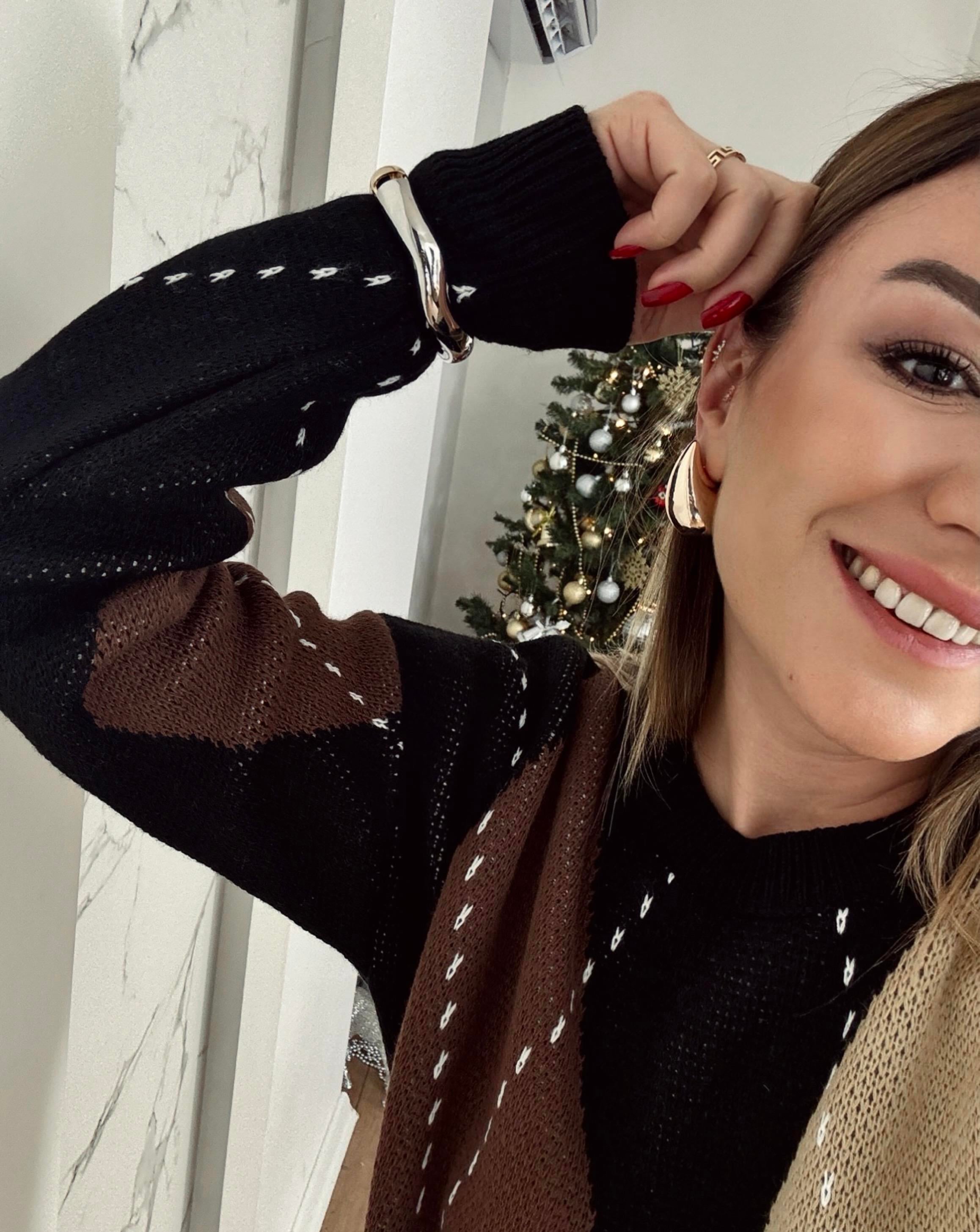 Üçlü Damla Küpe ROSE