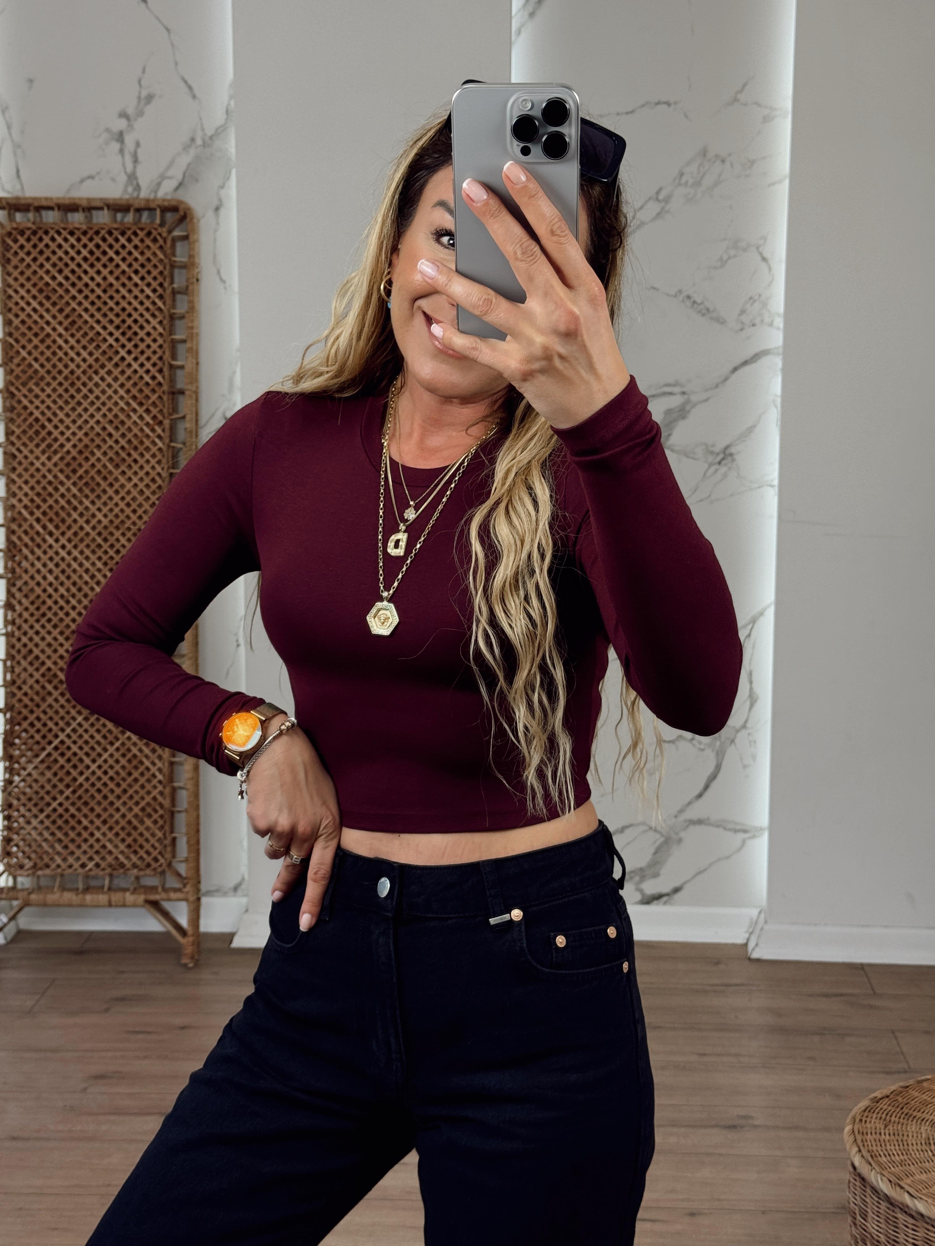 Uzun Kollu Crop BORDO