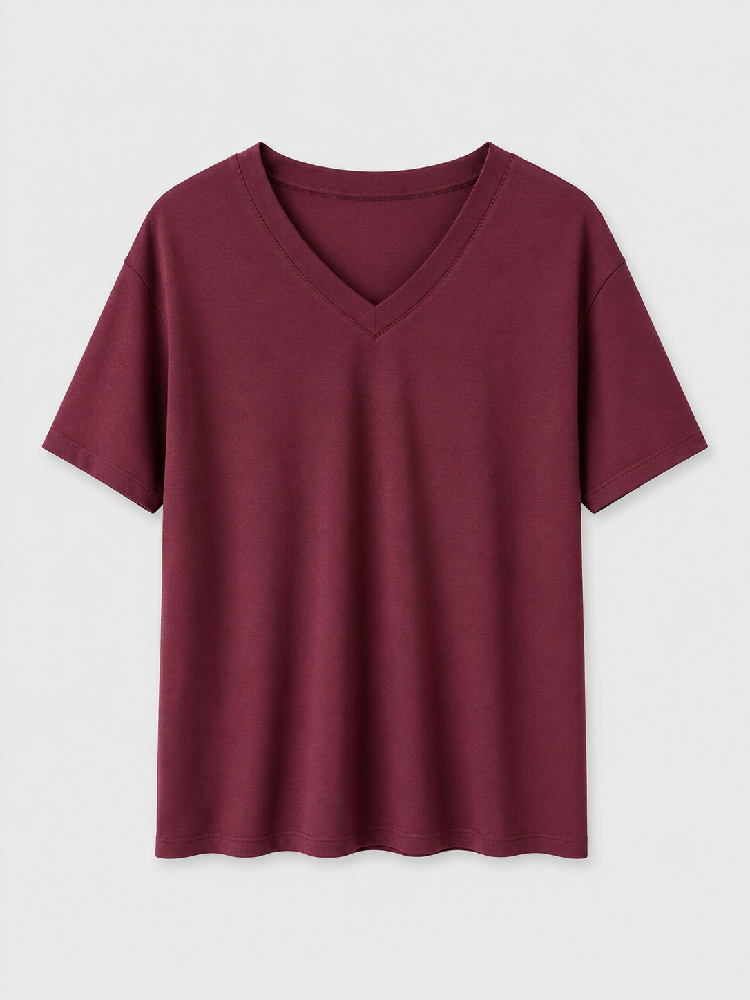 V Yaka Tshirt BORDO