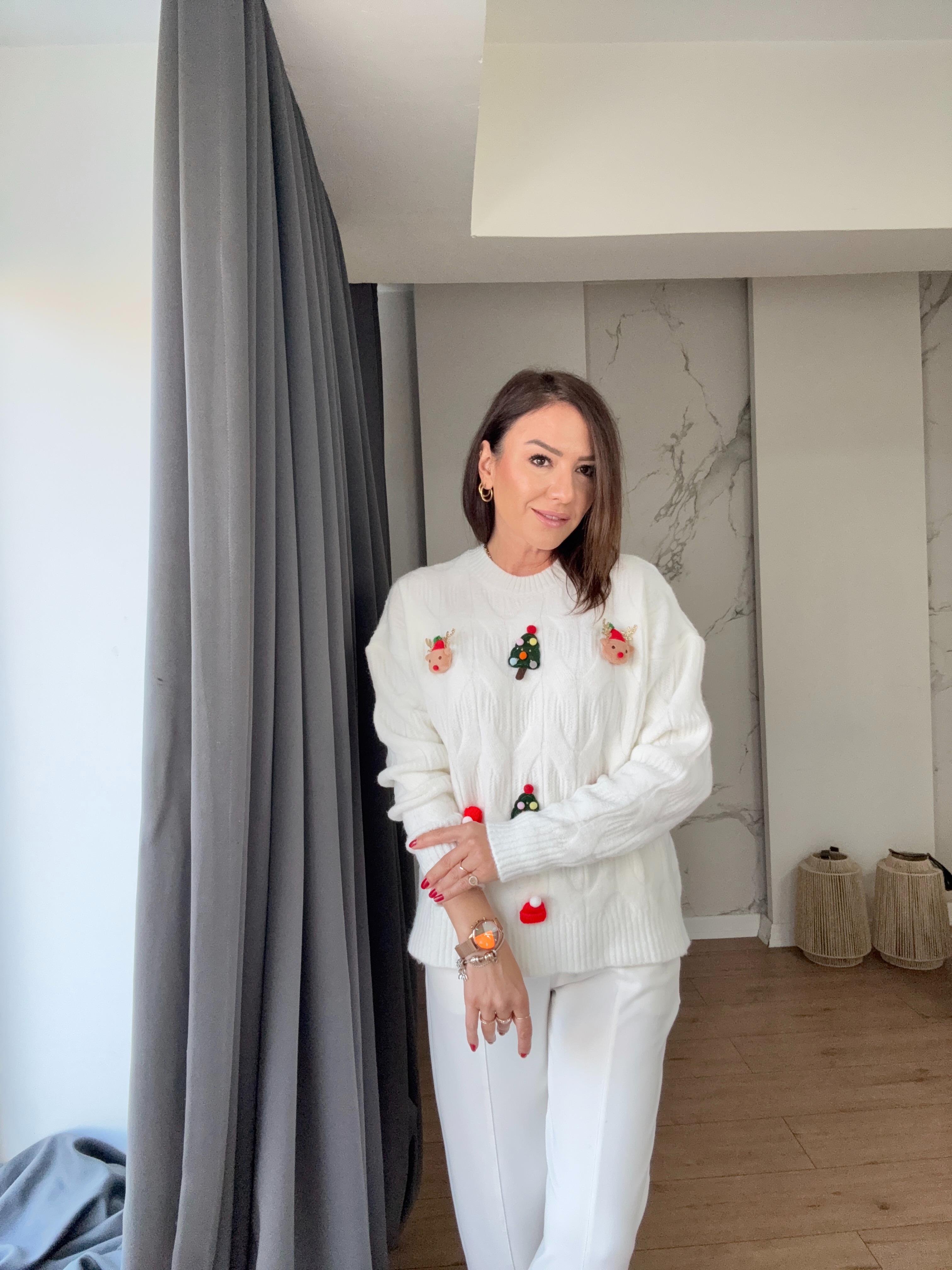 Yılbaşı Tasarım Kazak EKRU