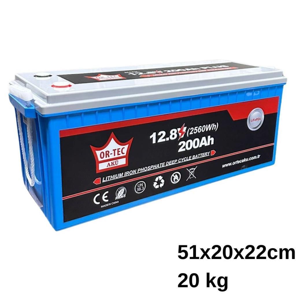 12.8V 200AH LiFePO4 Lityum Akü