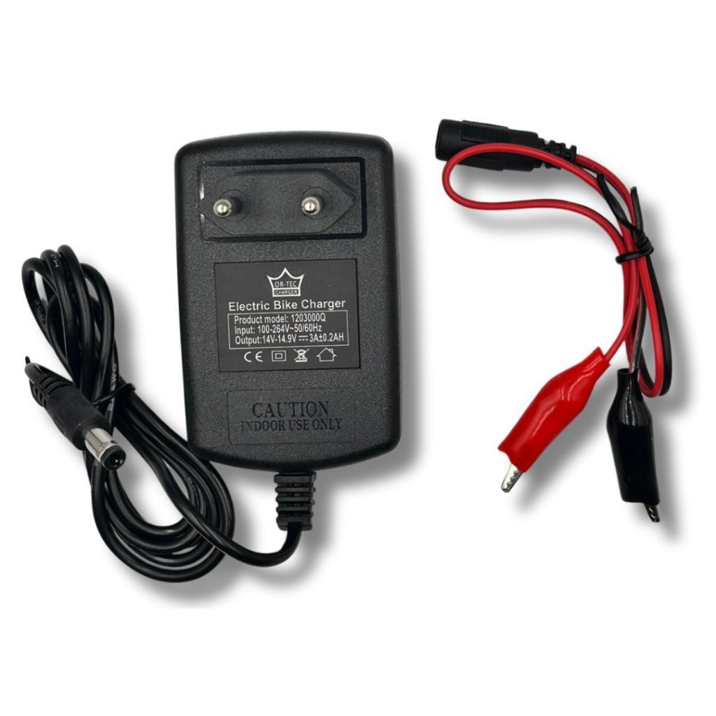 12V 3A Akü Şarj Cihazı Adaptörü Maşalı Pilsan Akülü Araba Uyumlu 
