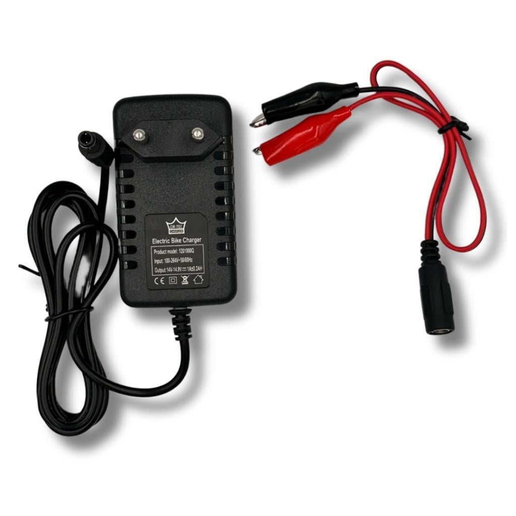 12V 5AH Bakımsız Kuru Akü - Ortec 12V 1A Şarj Aletli Set