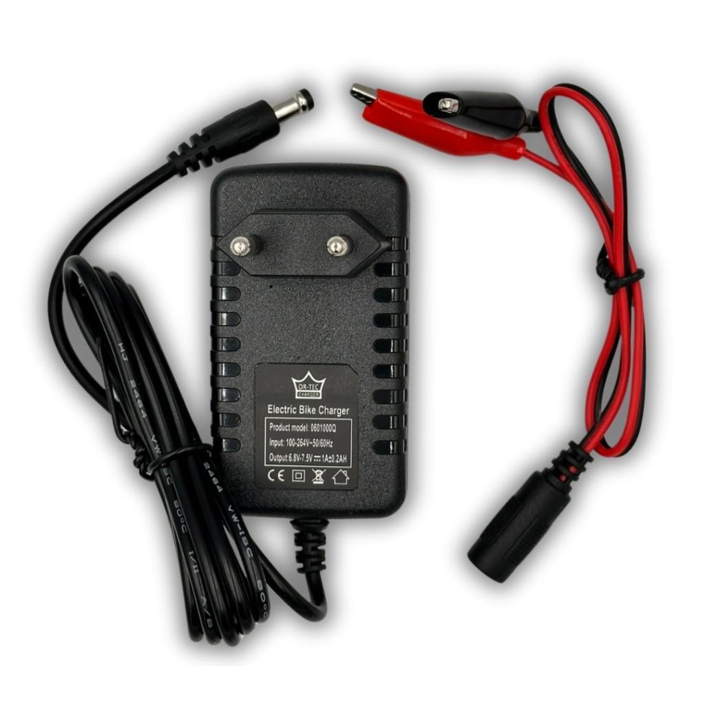 6V 2.8Ah Kuru Akü - Ortec 6V 1A Akü Şarj Aleti Seti