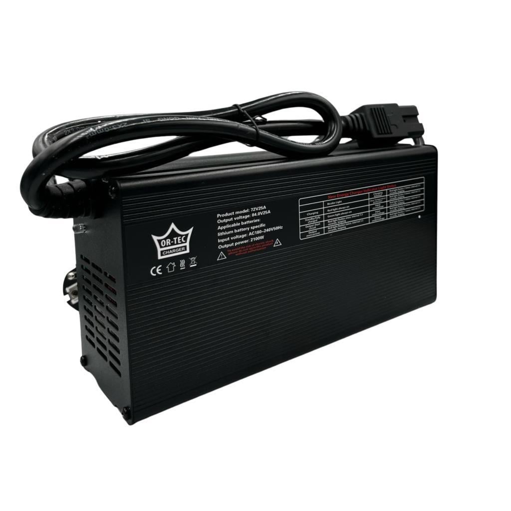 72V 100AH LiFePO4 Bluetooth Özellikli - 72V 25A Li-Ion ve LiFePO4 Şarj Cihazı Seti