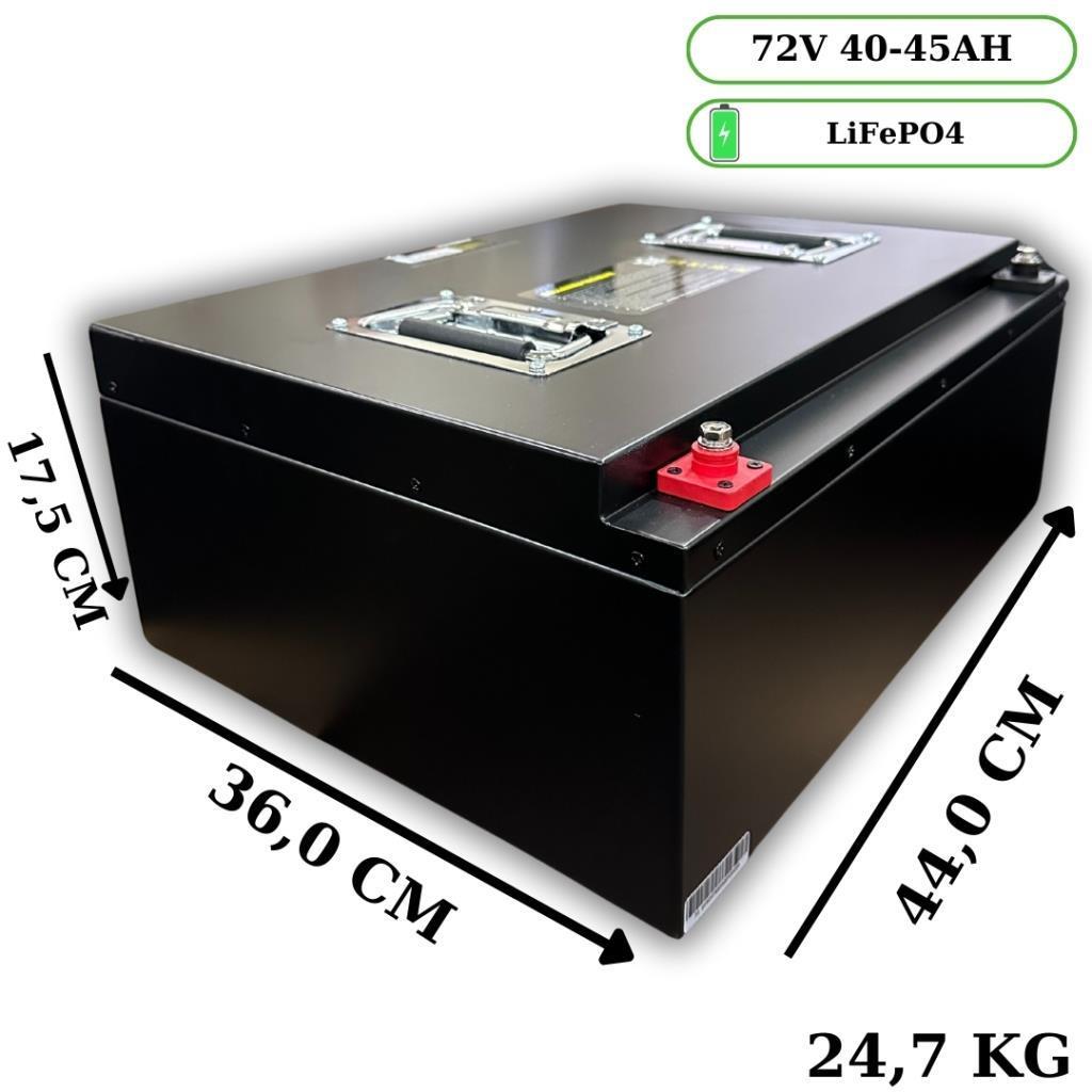 72V 40-45AH Lityum LiFePO4 Elektrikli Motosiklet Aküsü - 72V 5A Lityum Akü Şarj Aleti