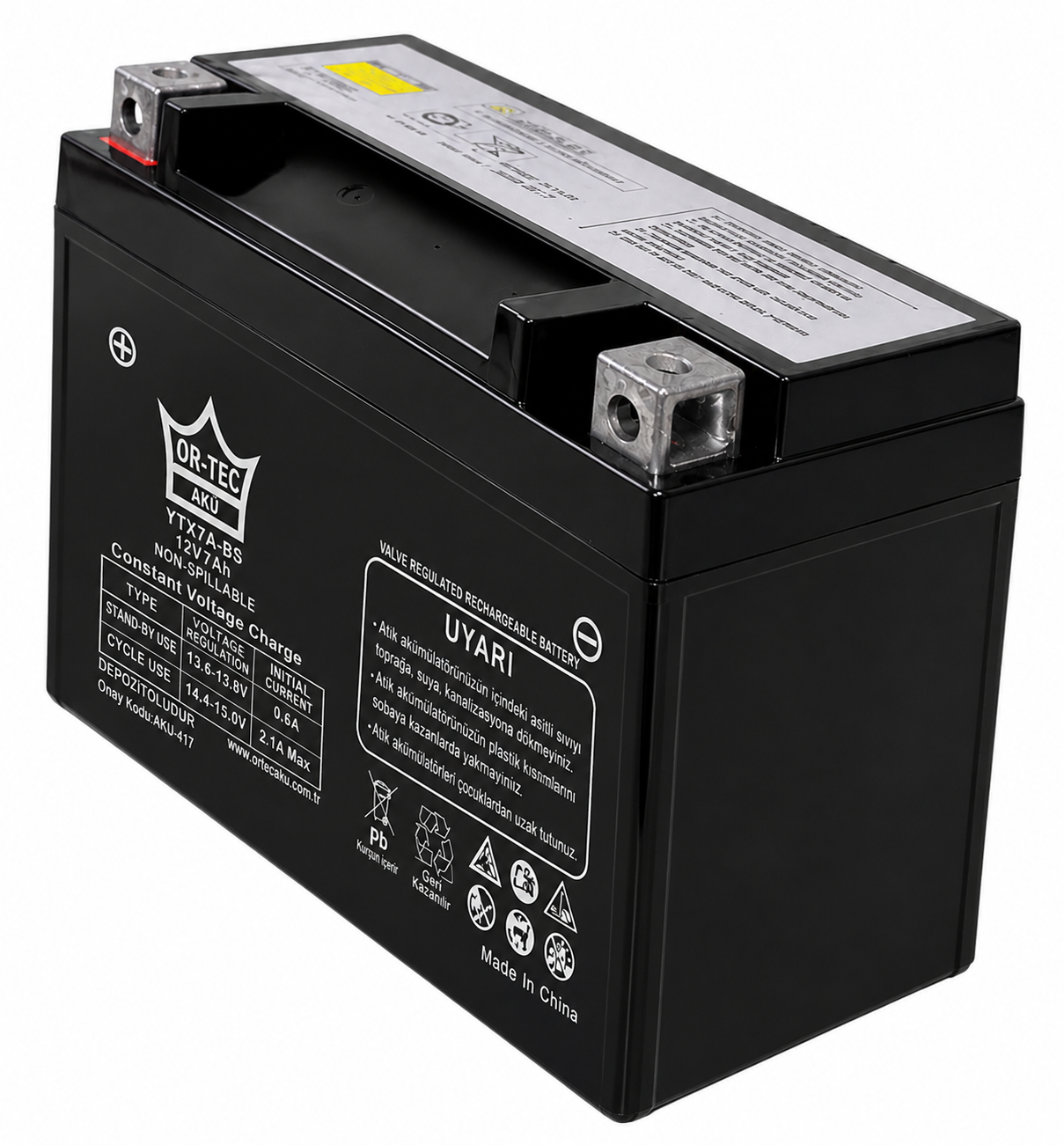 Bico-Max 12V 7AH YTX7B Motosiklet Aküsü