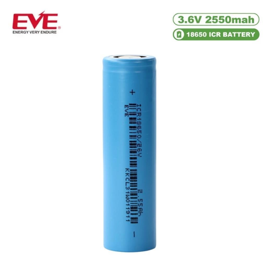 Eve 18650 26V 2.55 AH 3-C Şarj Edilebilir Pil