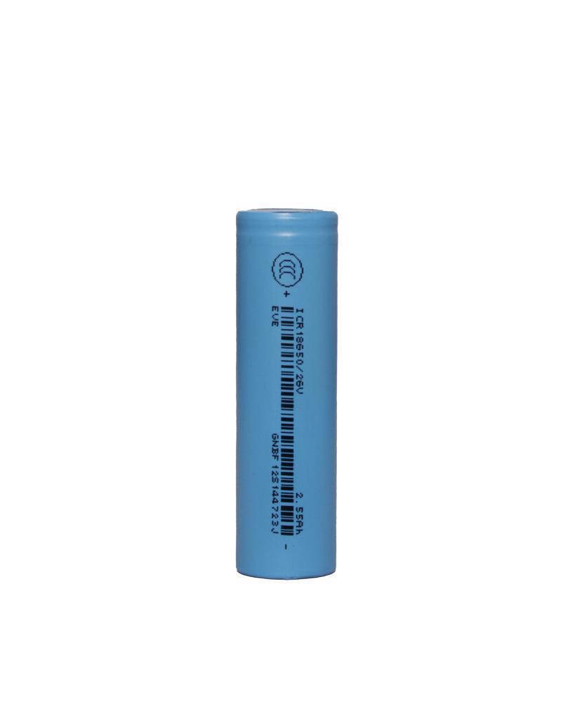 Eve 18650 26V 2.55 AH 3C Şarj Edilebilir Pil 5'Li