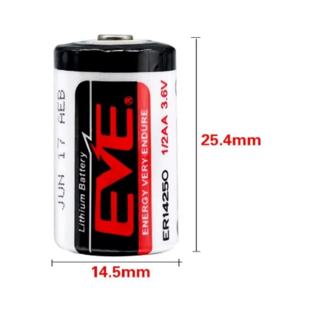 EVE ER14250 3.6V 1200mAh 1/2 AA Lityum Kısa Pil