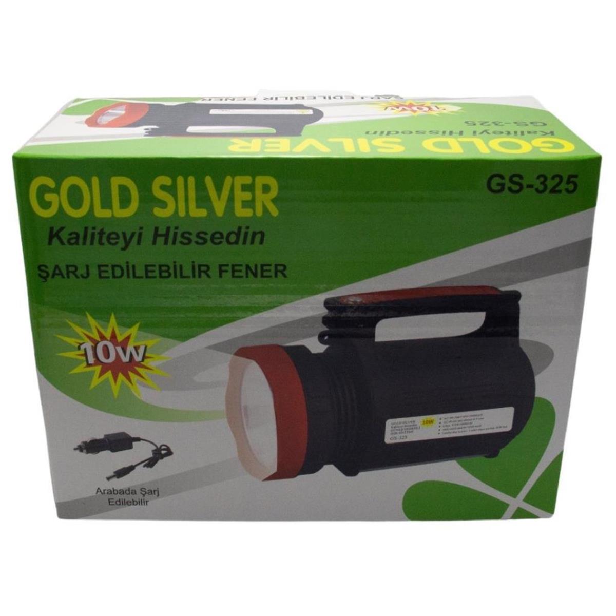 Gold Silver GS-325 10W Araç Şarjlı El Feneri