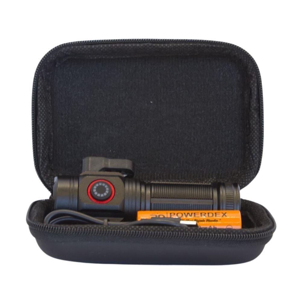 Güç Göstergesi İle Güçlü USB Şarj Edilebilir Mini LED El Feneri PD-7007