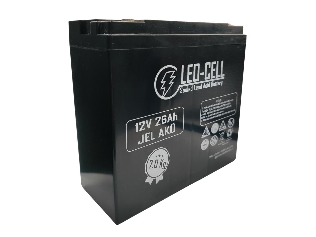 Leo-Cell 12V 24AH Japon Teknolojisi Elektrikli Motorsiklet Aküsü 7 Kg 2025 Üretim
