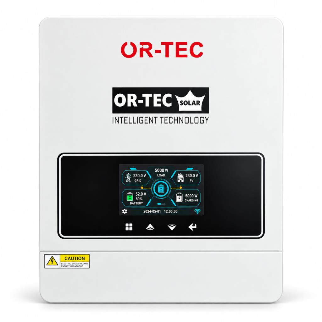 OR-TEC 48V 6.5kW Paralel Destekli Wi-Fi Çift MPPT Akıllı İnverter