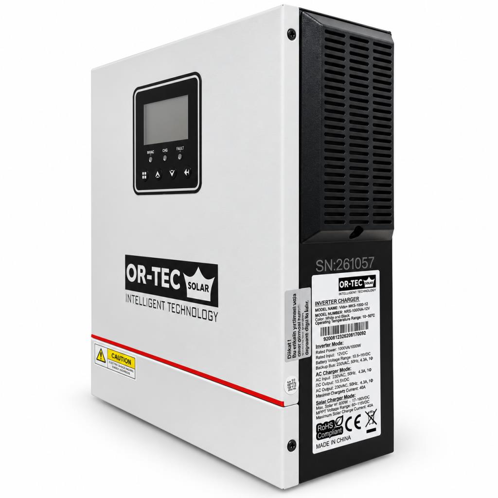 OR-TEC Solar 12 V 1 KW MPPT Akıllı İnverter / 150 VOC