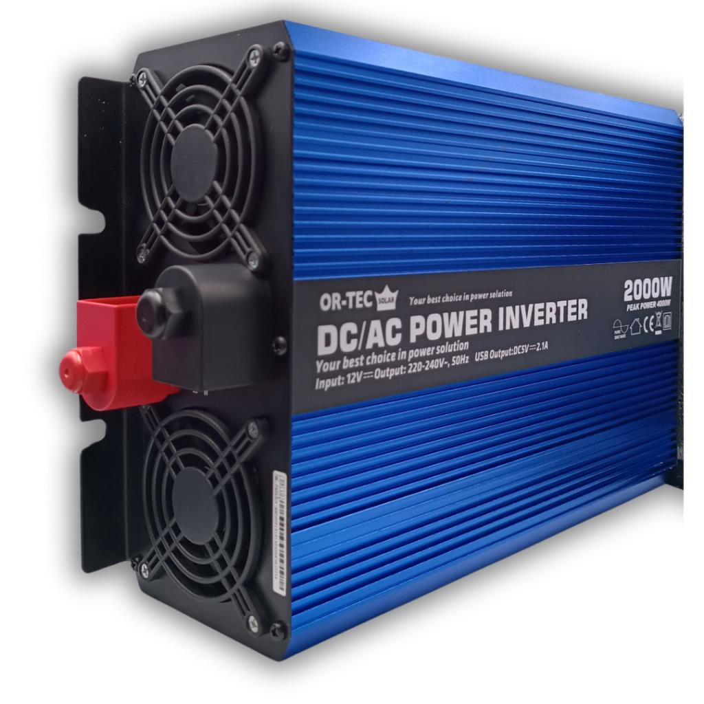 OR-TEC Solar 12 Volt 2000 Watt Tam Sinüs İnverter