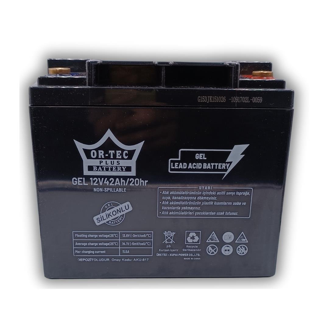 Ortec 12V 42Ah Akü Engelli Araba Aküsü