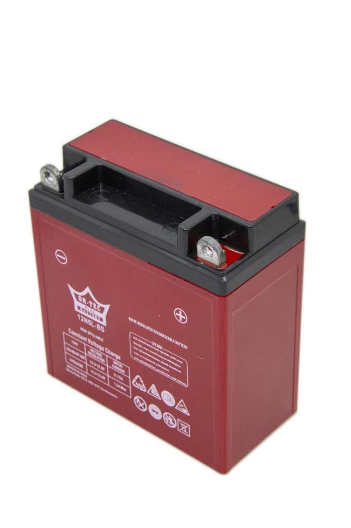 ORTEC 12V 5 AH 12N5L-BS MOTOSİKLET AKÜSÜ