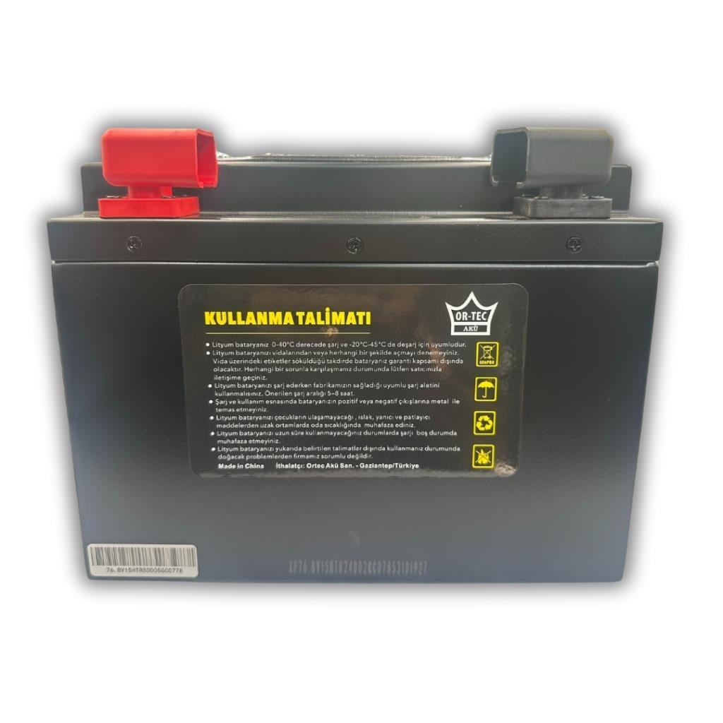 Ortec 72V 15-20AH Lityum LiFePO4 Elektrikli Motosiklet Aküsü