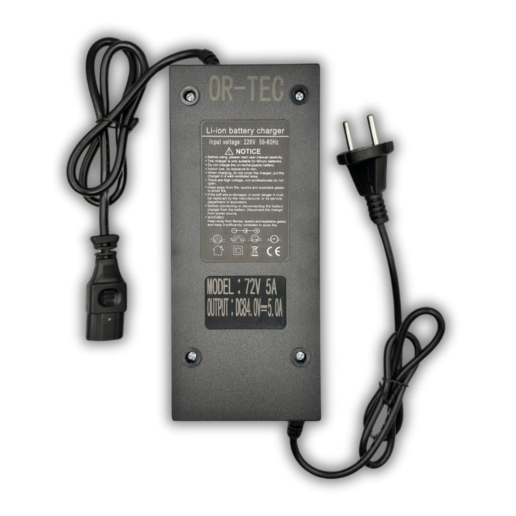 Ortec 72V 20AH LiFePO4 Bluetooth Özellikli - 72V 5A 72V 5A Li-Ion ve LiFePO4 Akü Şarj Cihazı Seti 