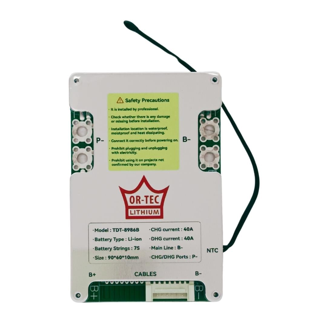 TDT Li-ion 7S 24V 40A BMS BALANSLI