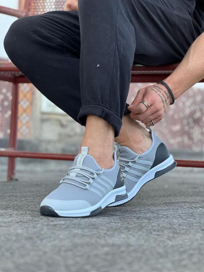 Lazy Runny Gri Spor Erkek Ayakkabı - 5002