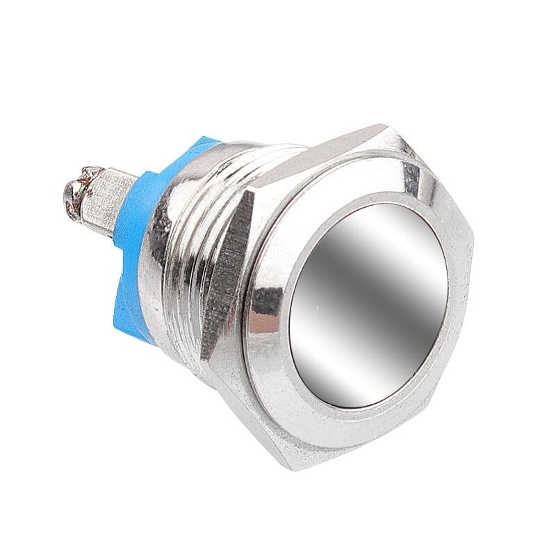 16mm Düz Metal Yaylı Buton IP67 Kaplama