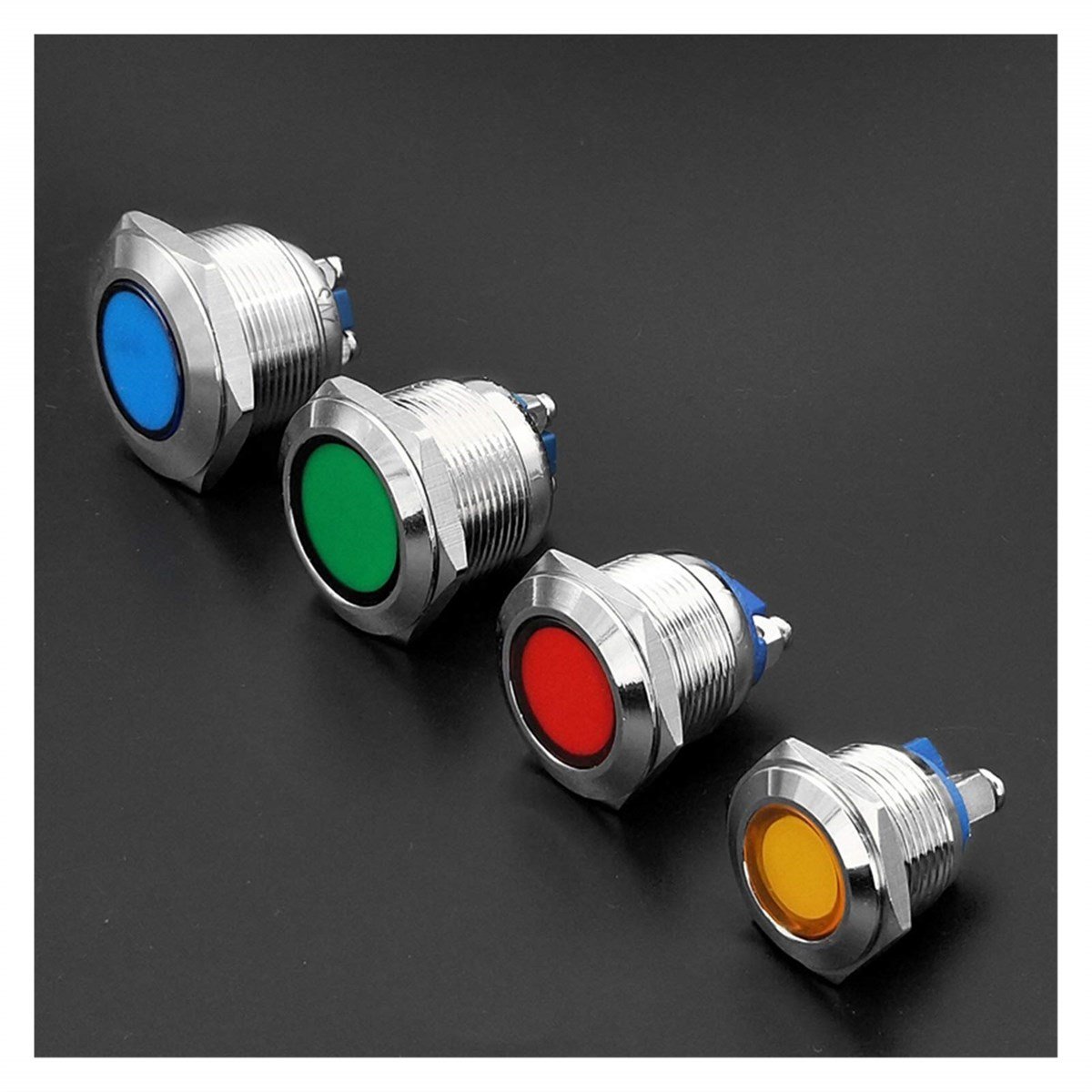 22MM LED METAL SİNYAL LAMBASI IP67 6-24 DC