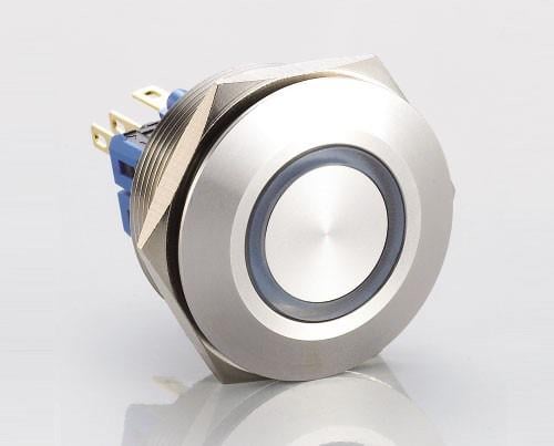 30mm Ledli Metal Yaylı Buton 6-24V DC 2NO+2NC IP67