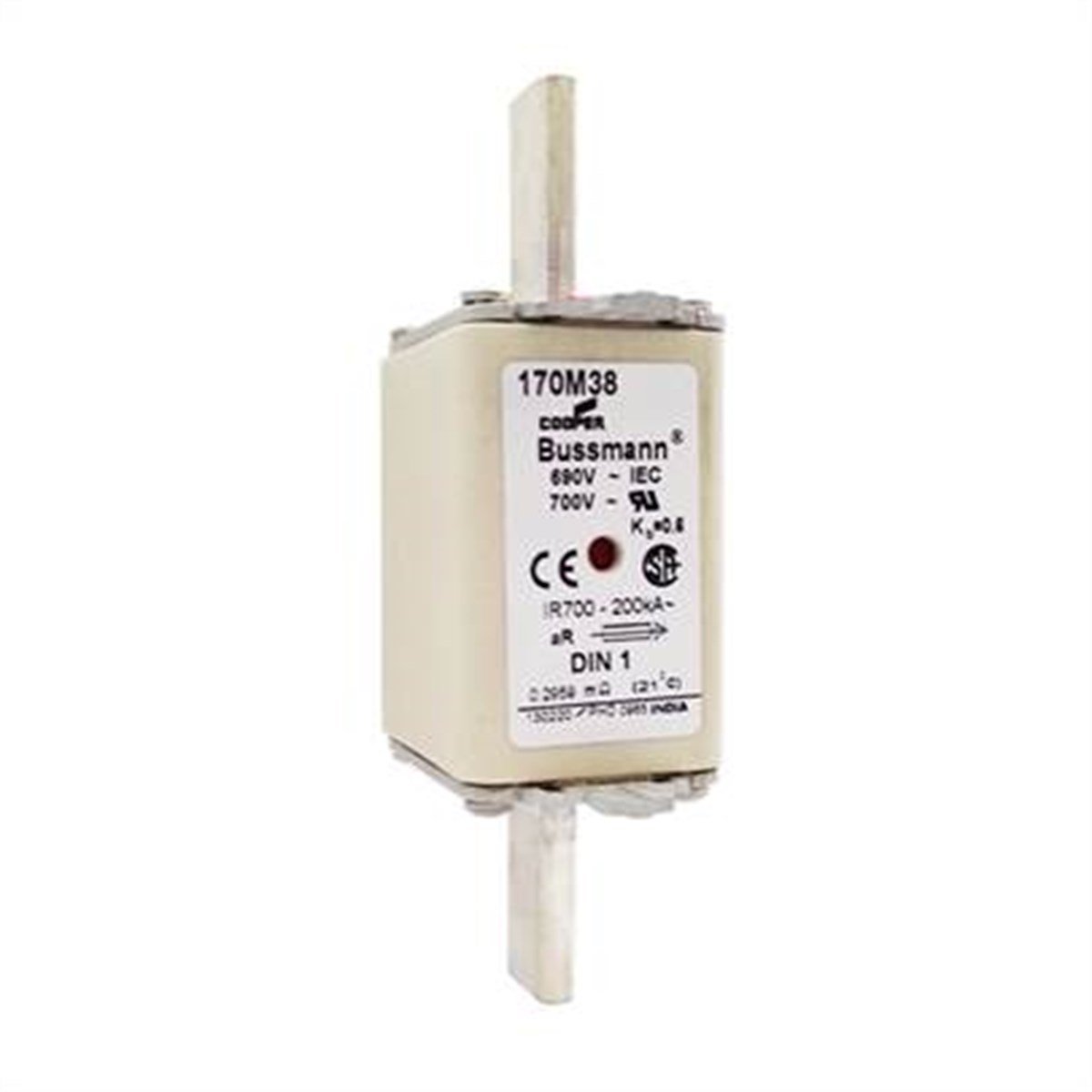 Bussmann 170M3809D 50A NH1 Hızlı Bıçaklı Sigorta