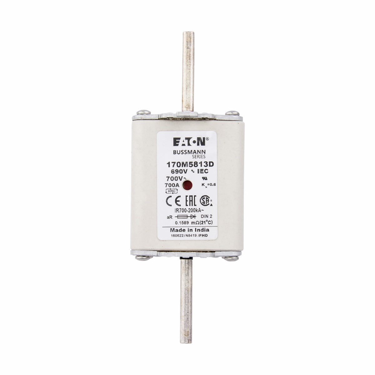 Bussmann 170M5813D 700A NH2 Hızlı Bıçaklı Sigorta