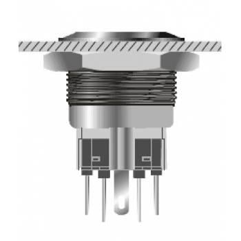 GQ22-11ZE 22mm Metal LED'li Kalıcı Buton IP65