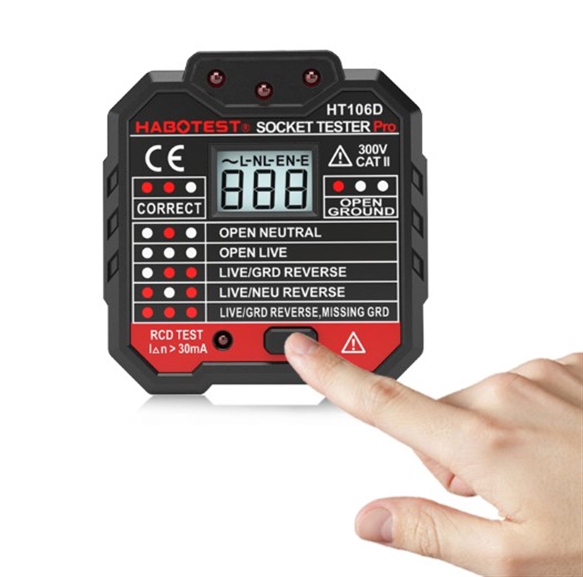 HABOTEST HT106 DİJİTAL PRİZ TEST ALETİ