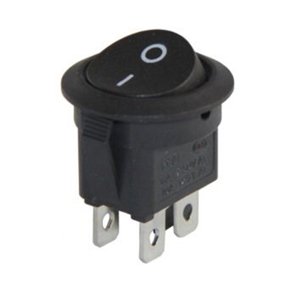 IC-133-4 Yuvarlak Işıksız Anahtar ON-OFF 4P KOYU KAHVE IC133-4 IC 133-4